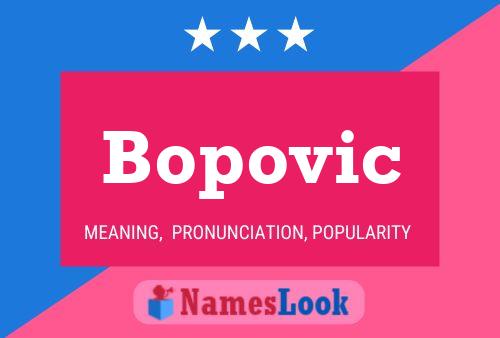 ملصق اسم Bopovic