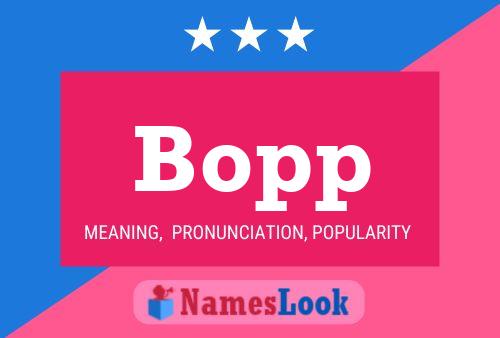 ملصق اسم Bopp