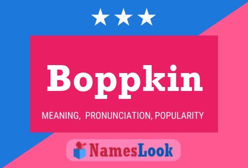 ملصق اسم Boppkin