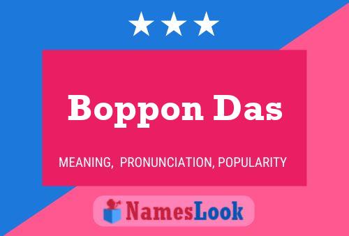 ملصق اسم Boppon Das