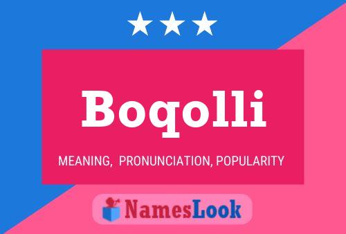 ملصق اسم Boqolli