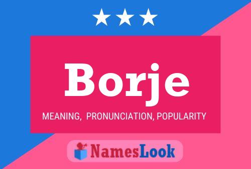 ملصق اسم Borje