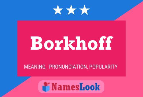 ملصق اسم Borkhoff