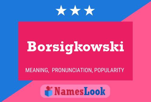 ملصق اسم Borsigkowski