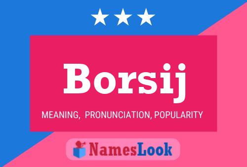 ملصق اسم Borsij