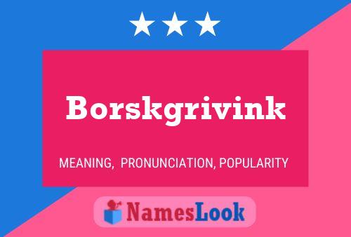 ملصق اسم Borskgrivink