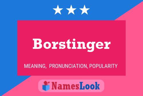 ملصق اسم Borstinger