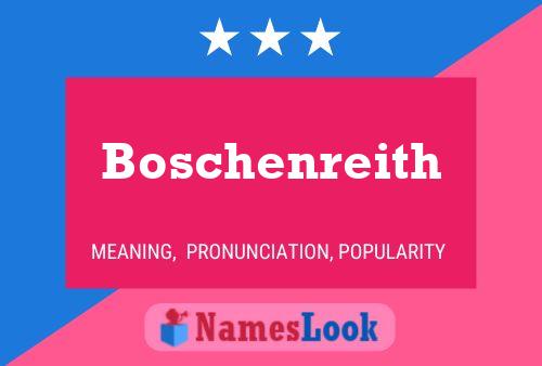 ملصق اسم Boschenreith