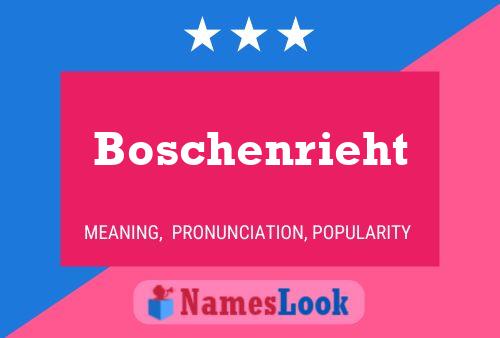 ملصق اسم Boschenrieht