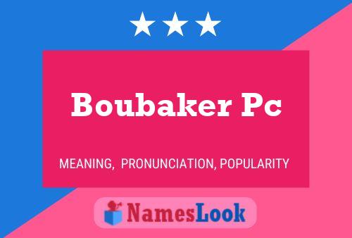 ملصق اسم Boubaker Pc