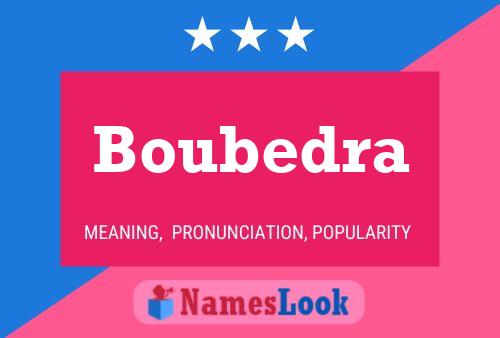 ملصق اسم Boubedra