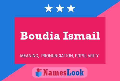 ملصق اسم Boudia Ismail