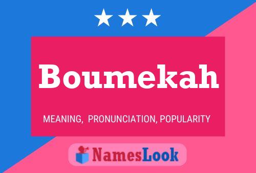 ملصق اسم Boumekah