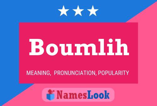 ملصق اسم Boumlih