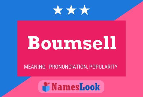 ملصق اسم Boumsell