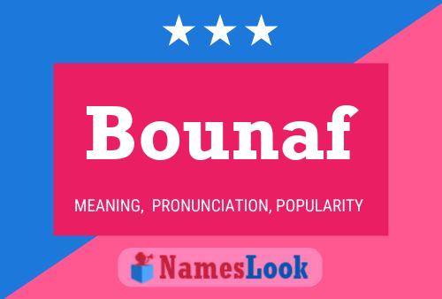 ملصق اسم Bounaf