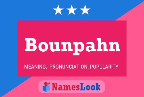 ملصق اسم Bounpahn