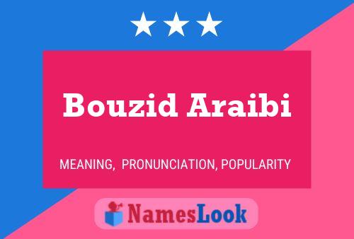 ملصق اسم Bouzid Araibi