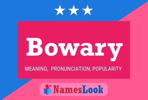 ملصق اسم Bowary