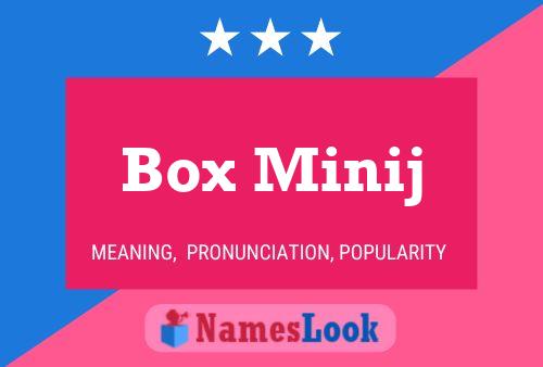 ملصق اسم Box Minij