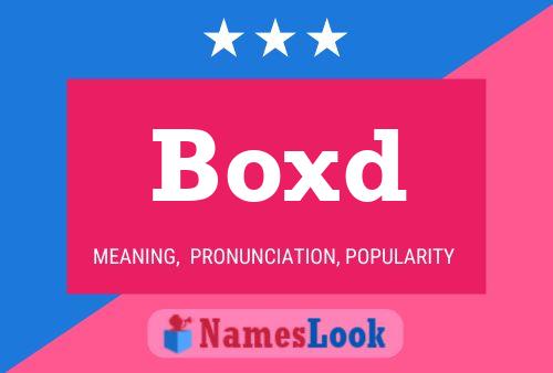 ملصق اسم Boxd