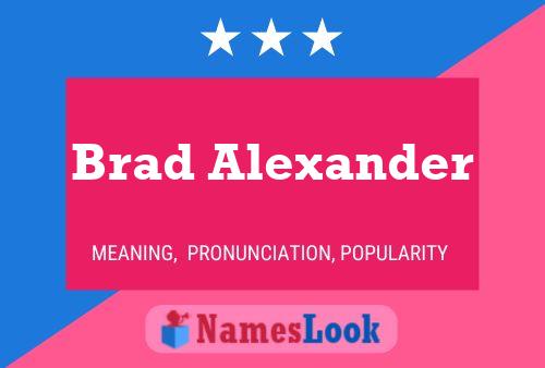 ملصق اسم Brad Alexander