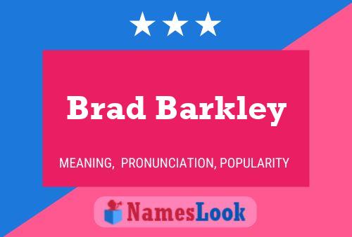 ملصق اسم Brad Barkley