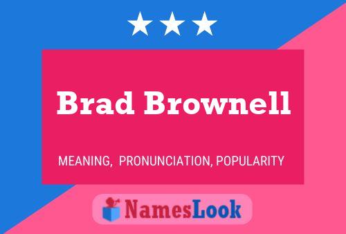 ملصق اسم Brad Brownell