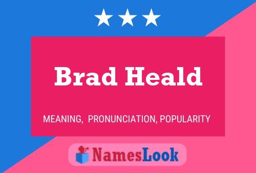 ملصق اسم Brad Heald