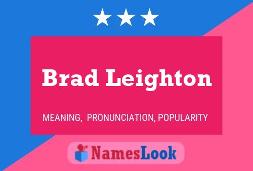 ملصق اسم Brad Leighton