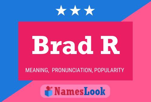 ملصق اسم Brad R