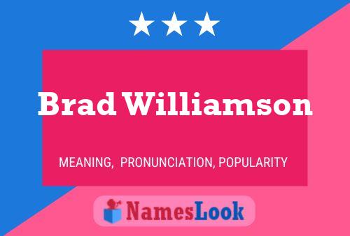 ملصق اسم Brad Williamson