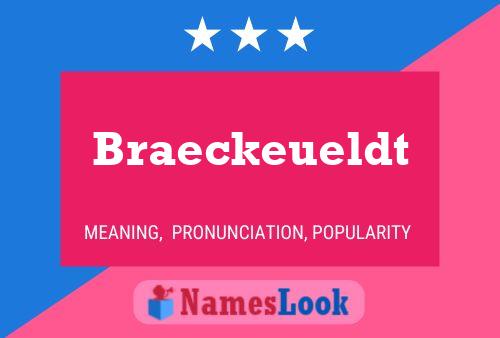 ملصق اسم Braeckeueldt