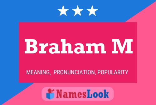 ملصق اسم Braham M