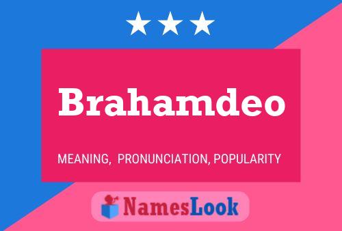 ملصق اسم Brahamdeo