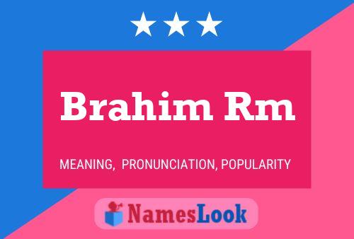 ملصق اسم Brahim Rm