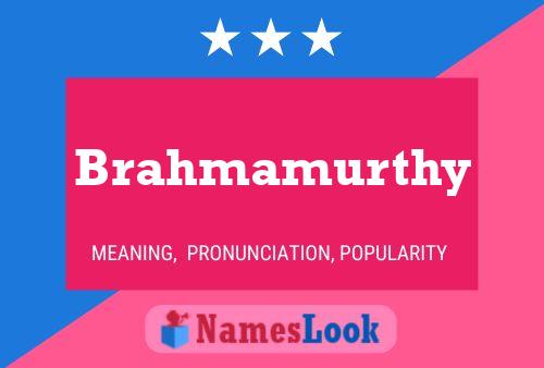 ملصق اسم Brahmamurthy