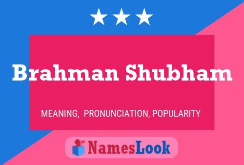 ملصق اسم Brahman Shubham