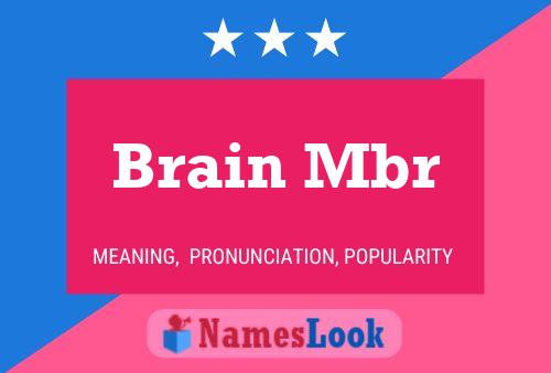 ملصق اسم Brain Mbr