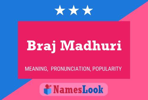 ملصق اسم Braj Madhuri