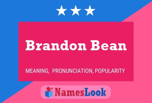 ملصق اسم Brandon Bean