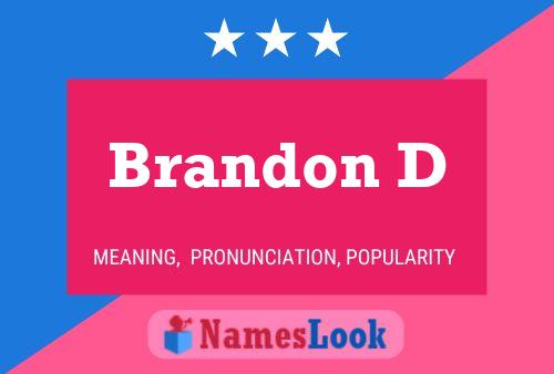 ملصق اسم Brandon D