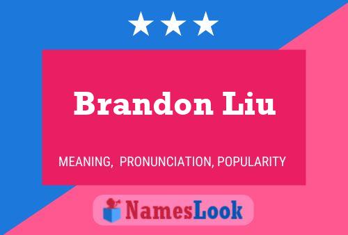 ملصق اسم Brandon Liu