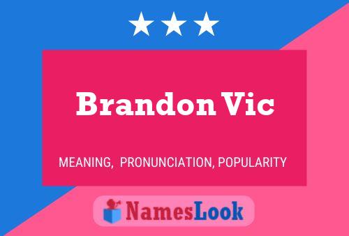 ملصق اسم Brandon Vic