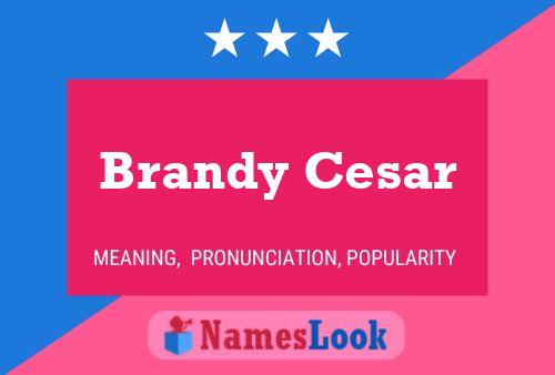 ملصق اسم Brandy Cesar