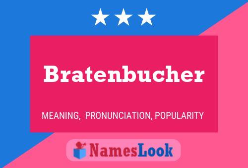 ملصق اسم Bratenbucher