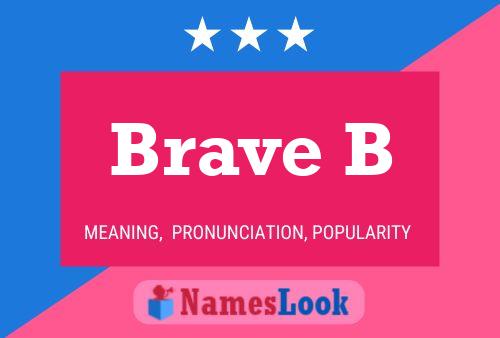 ملصق اسم Brave B