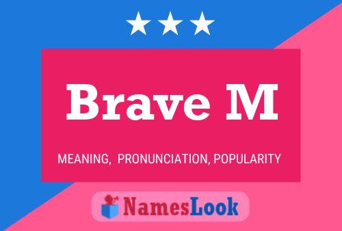 ملصق اسم Brave M