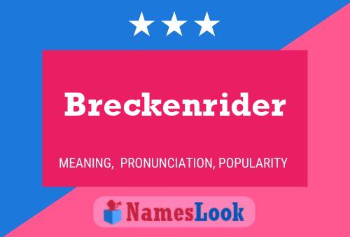 ملصق اسم Breckenrider