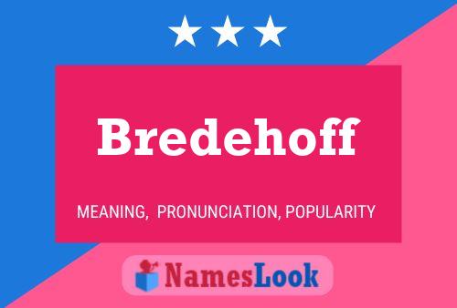 ملصق اسم Bredehoff